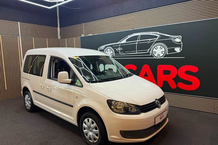 Hvid VW Caddy fra 2012