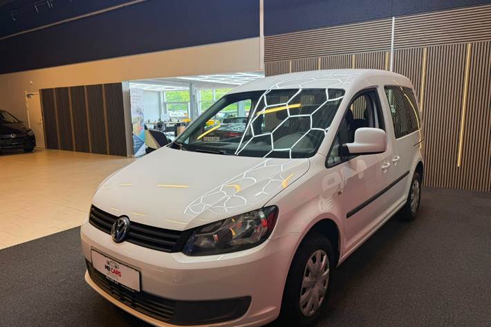 Hvid VW Caddy fra 2012