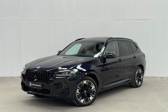 Sort BMW iX3 fra 2022 set udefra