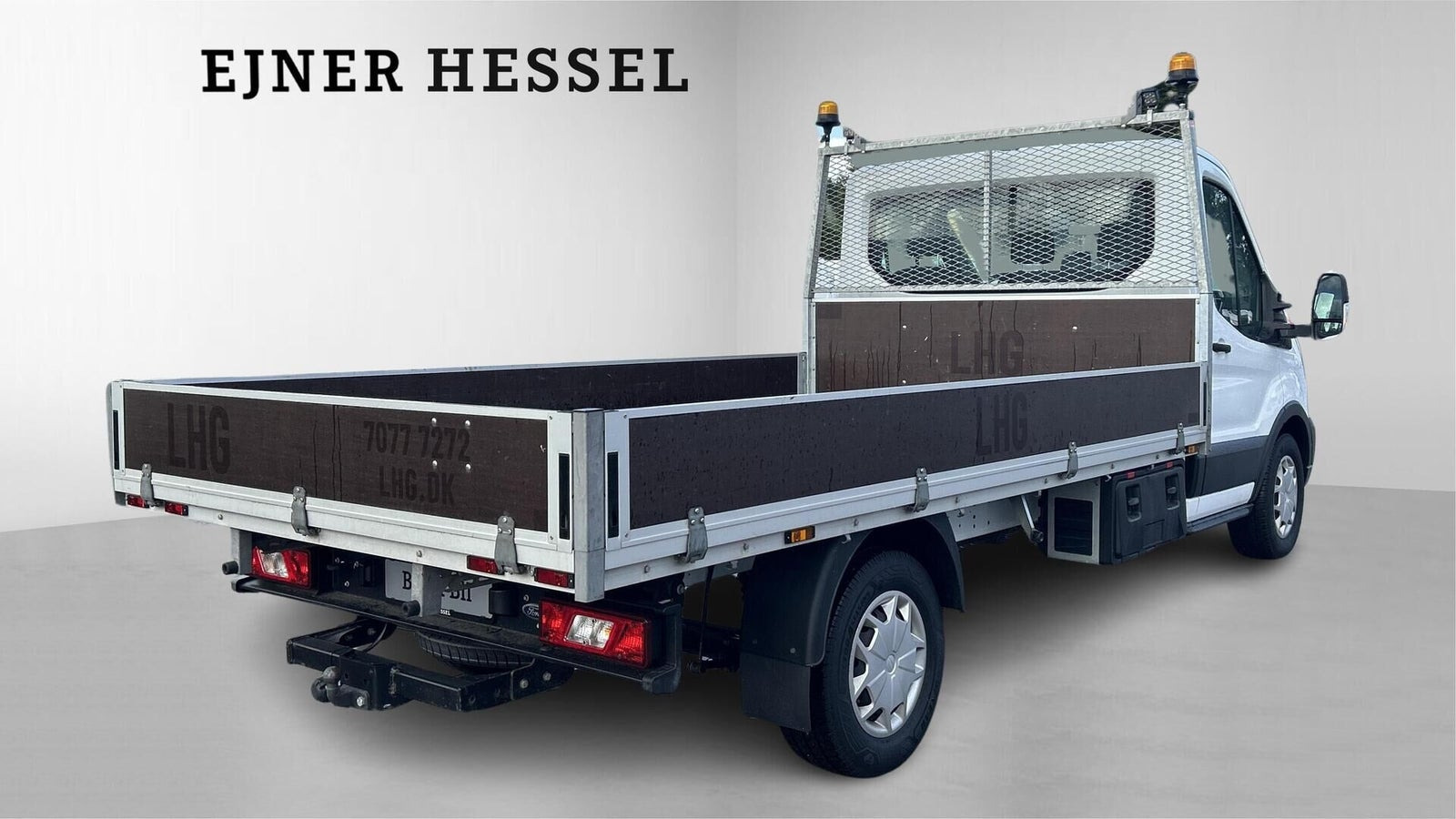 Hvid Ford Transit 350 L3 Chassis fra 2024