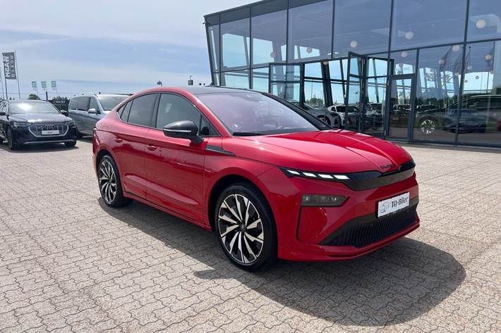 Rød Skoda Enyaq fra 2026