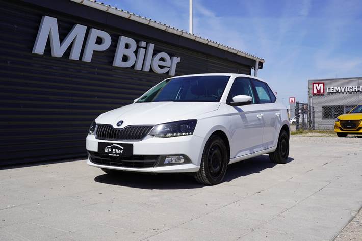 Hvid Skoda Fabia fra 2016