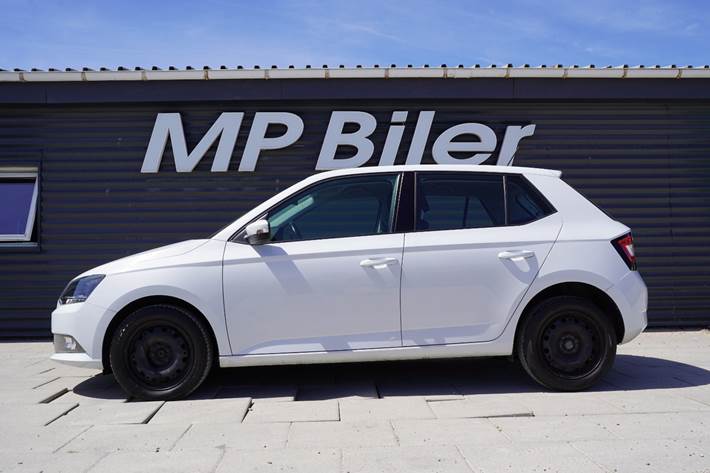 Hvid Skoda Fabia fra 2016