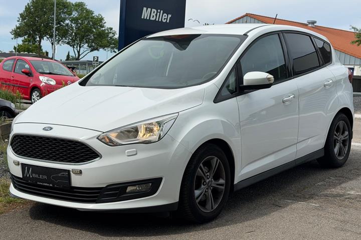 Hvid Ford C-MAX fra 2018 set udefra