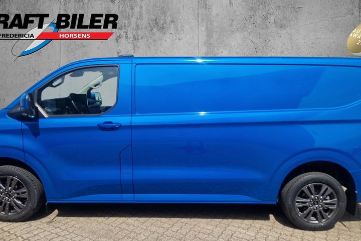Blå Ford E-Transit Custom 340 L2 fra 2025