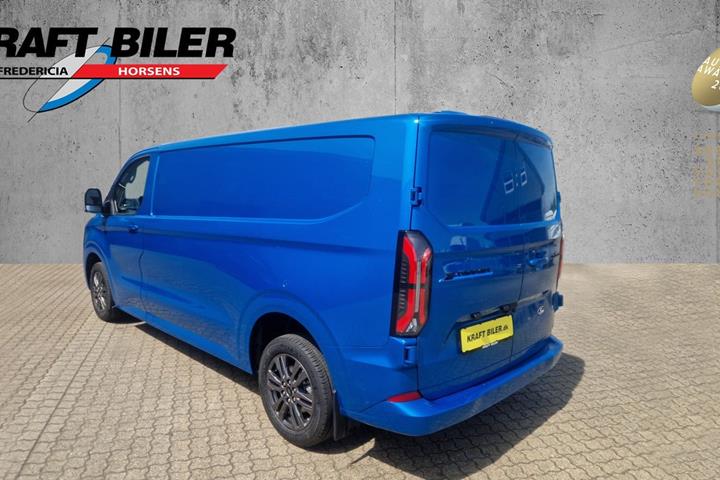 Blå Ford E-Transit Custom 340 L2 fra 2025