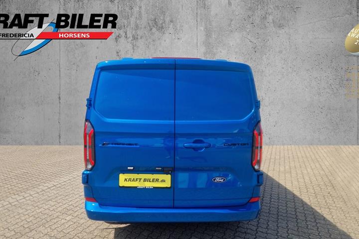Blå Ford E-Transit Custom 340 L2 fra 2025