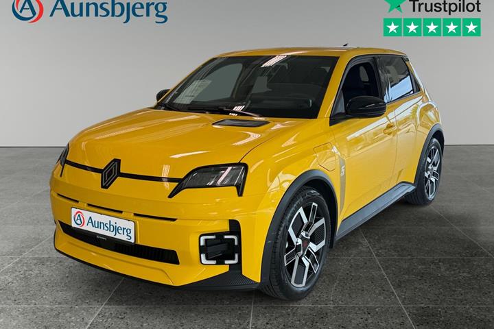 Gul Renault 5 E-Tech fra 2025 set udefra