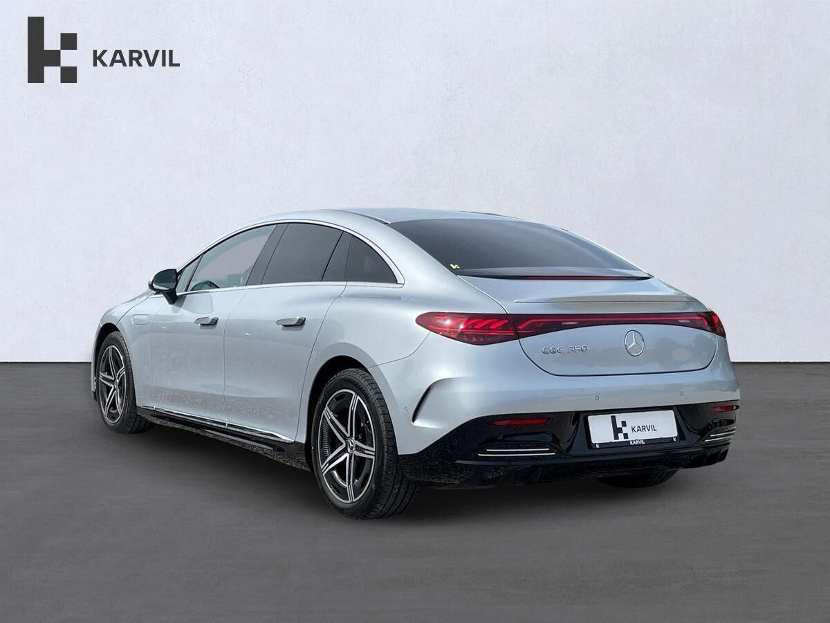 Sølv Mercedes EQE350 fra 2024
