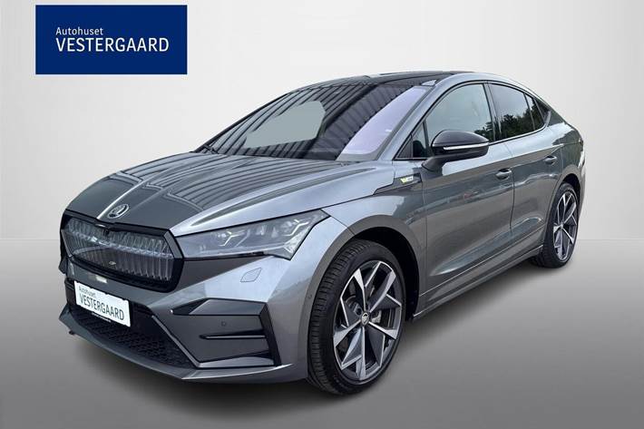 Grå Skoda Enyaq fra 2024