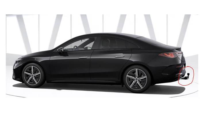 Sort Mercedes CLA250+ fra 2025