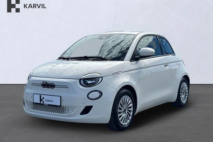 Hvid Fiat 500e fra 2023
