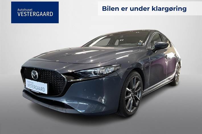 Grå Mazda 3 fra 2019