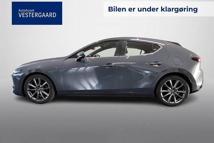 Grå Mazda 3 fra 2019