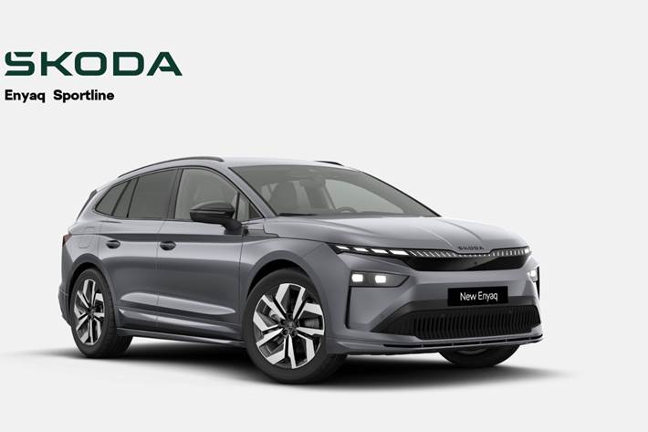 Grå Skoda Enyaq fra 2026