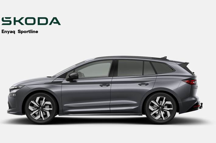 Grå Skoda Enyaq fra 2026