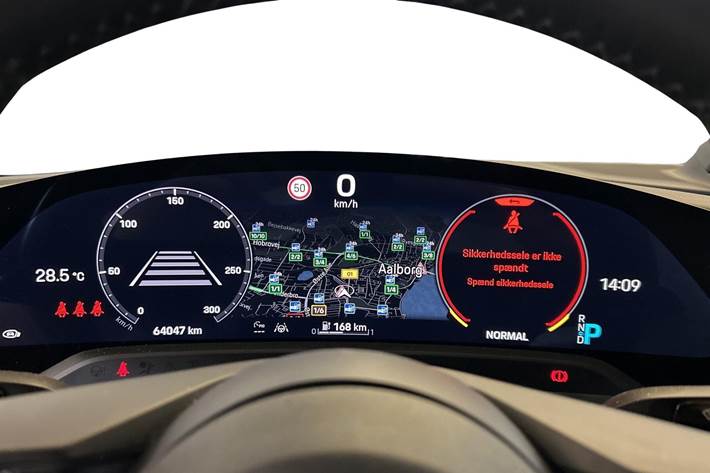 Blå Porsche Taycan fra 2020