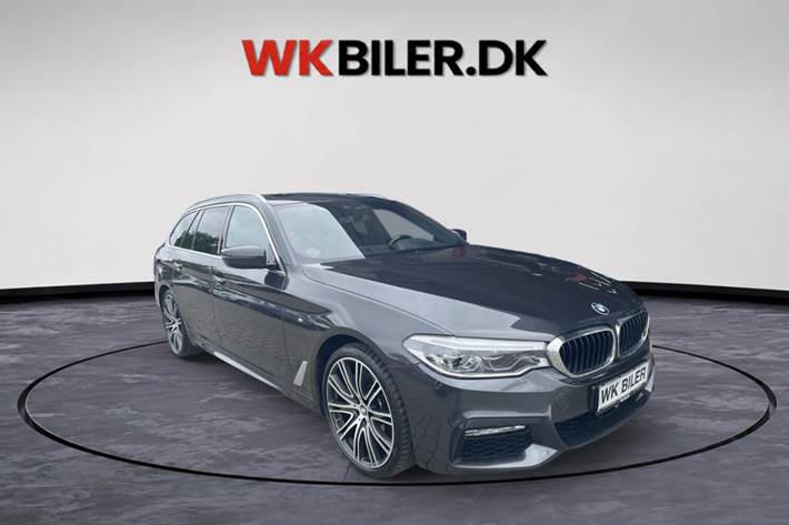 Grå BMW 530d fra 2018