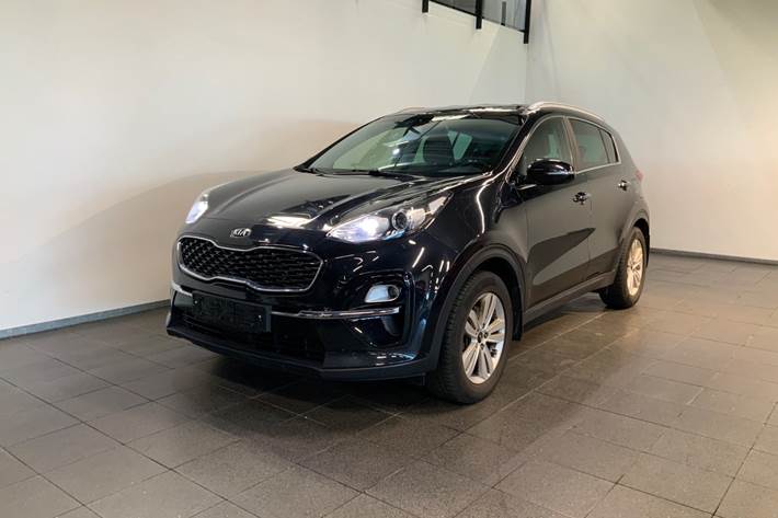 Sort Kia Sportage fra 2019 set udefra
