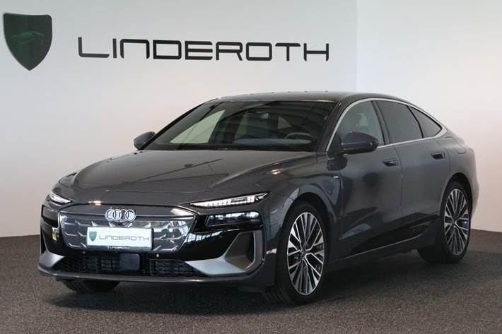 Grå Audi A6 e-tron fra 2025