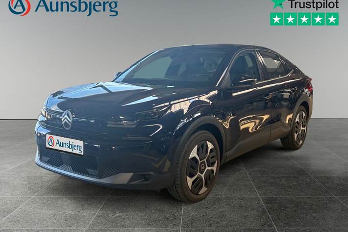 Blå Citroën ë-C4 X fra 2025 set udefra