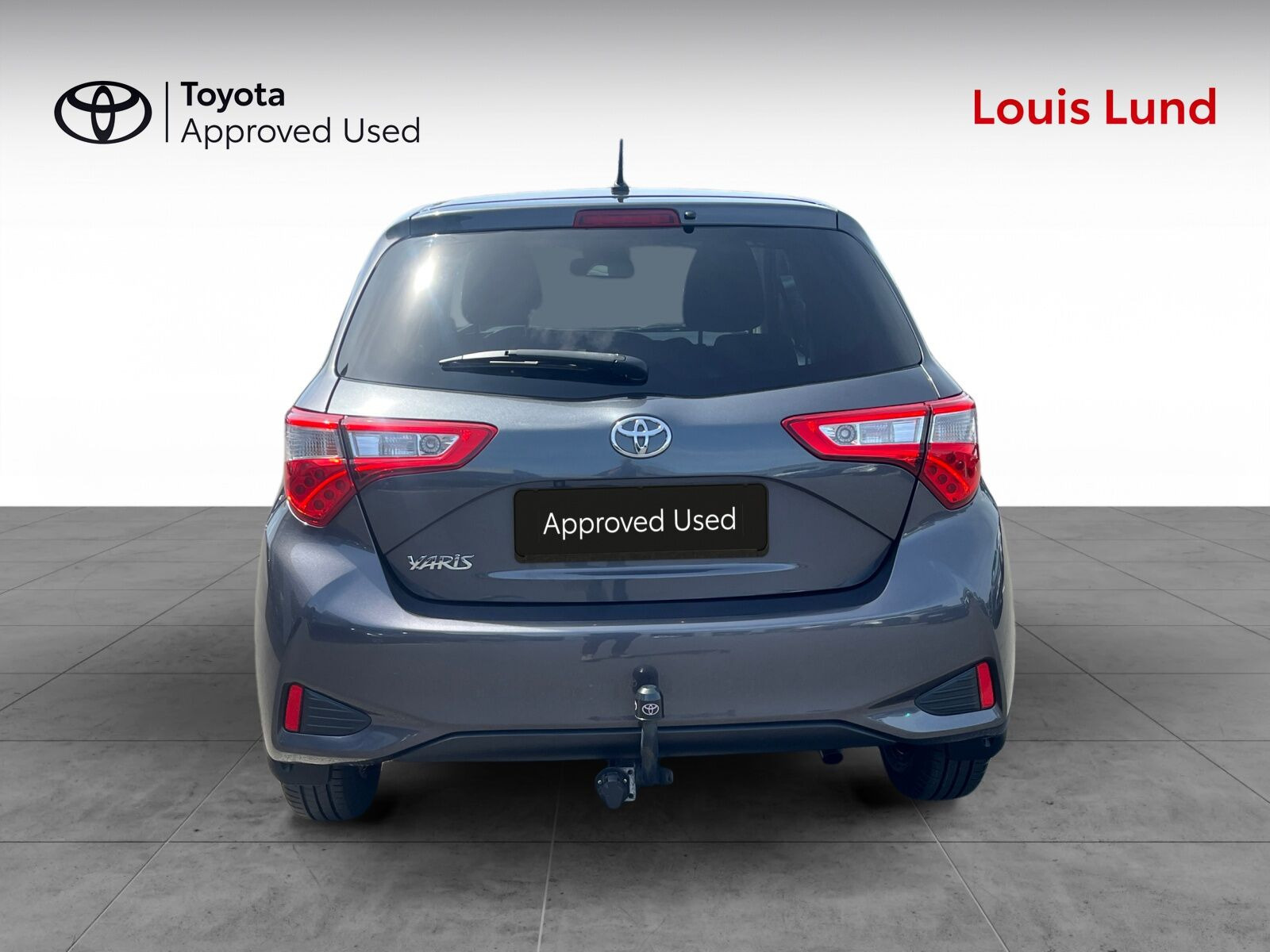 Grå Toyota Yaris fra 2019