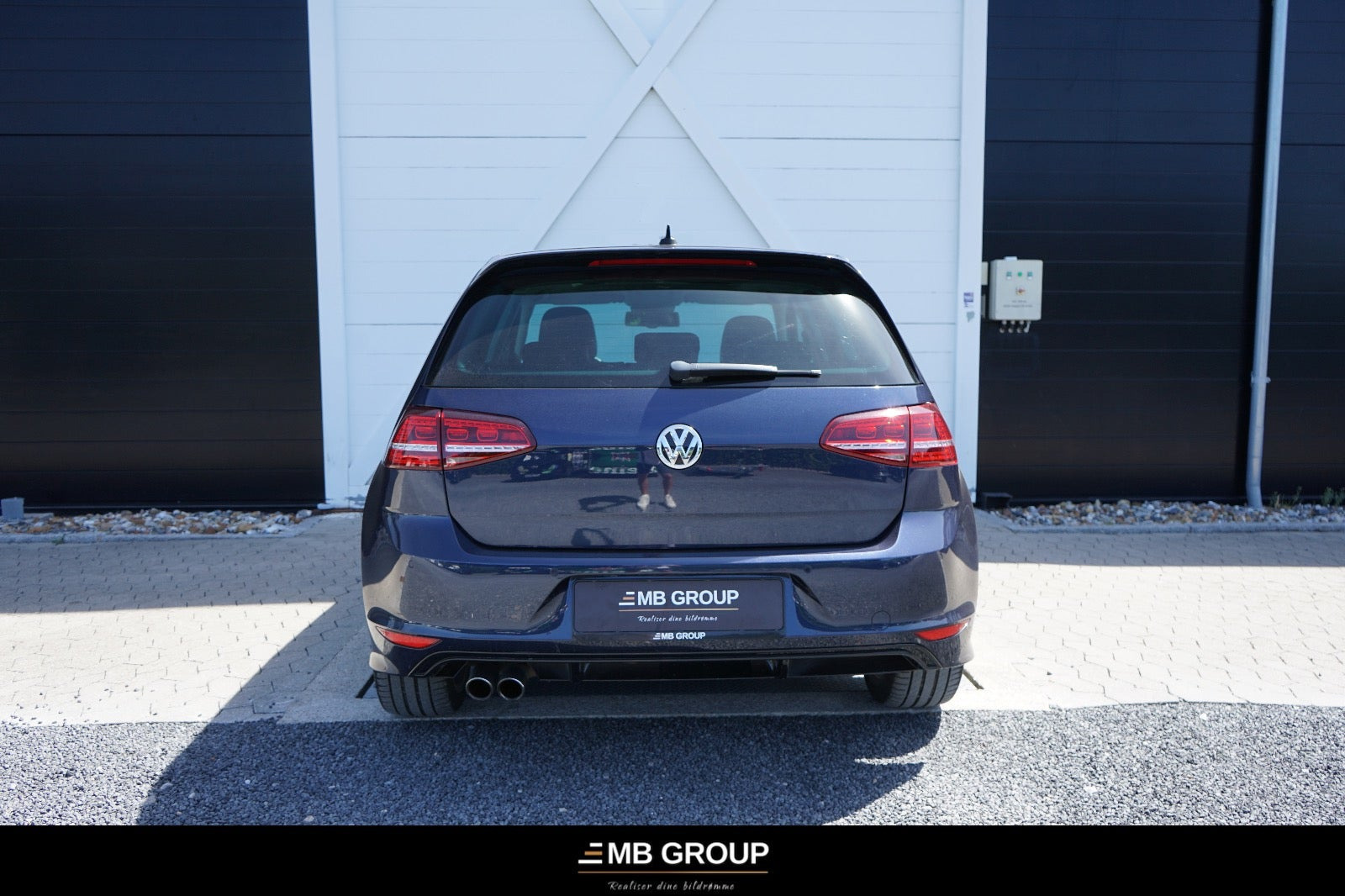 Blå VW Golf VII fra 2016