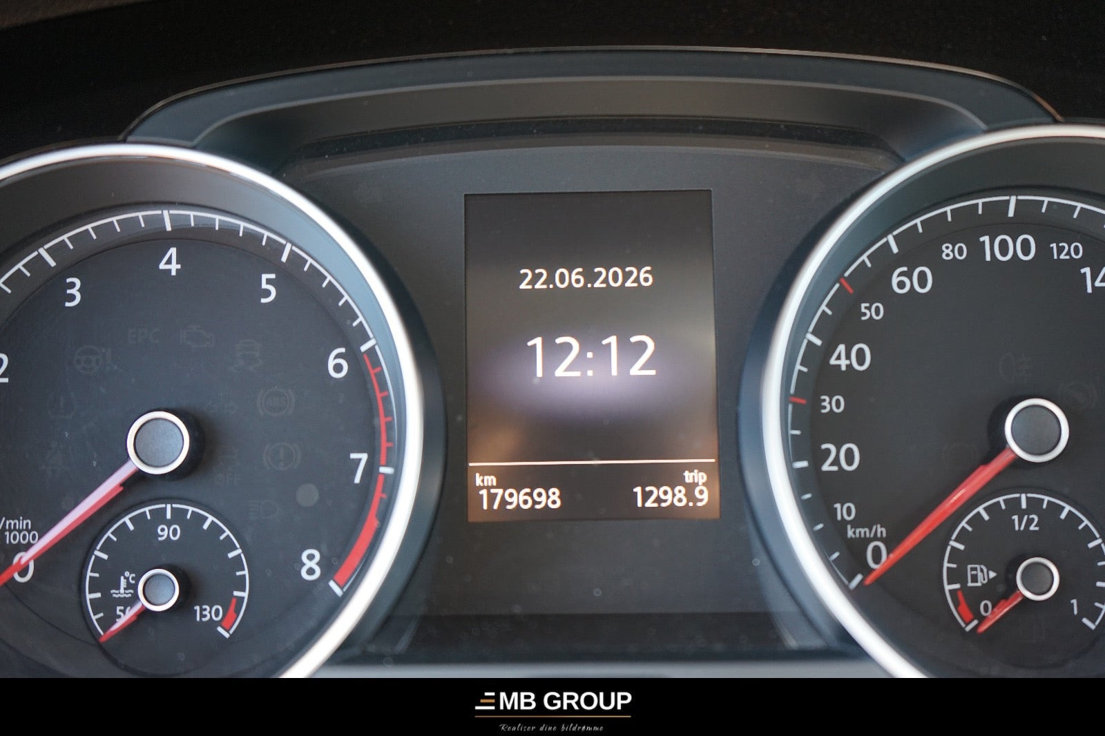 Blå VW Golf VII fra 2016