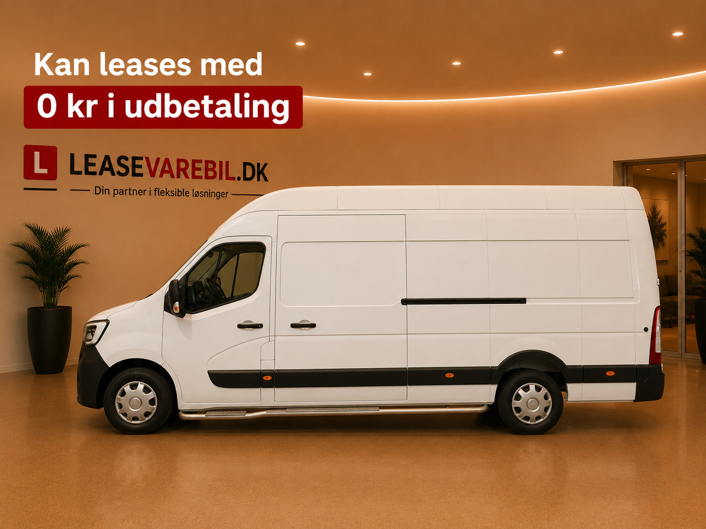 Hvid Renault Master IV T45 fra 2020 set udefra