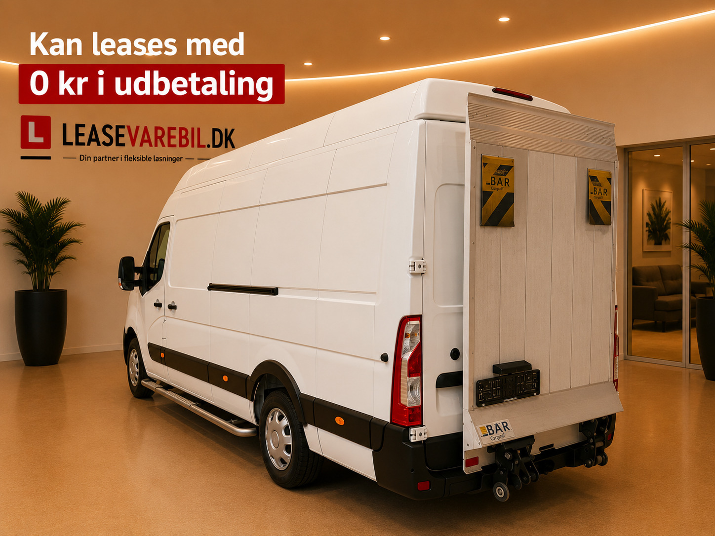 Hvid Renault Master IV T45 fra 2020 set udefra