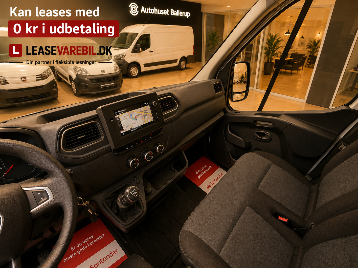 Hvid Renault Master IV T45 fra 2020 set indefra