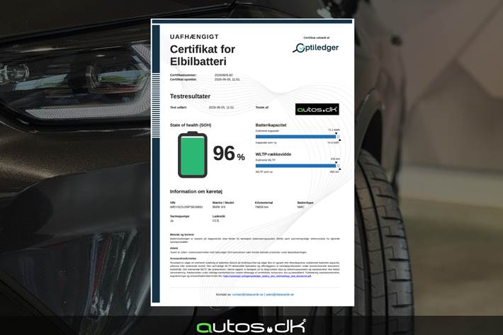 Blå BMW iX3 fra 2023