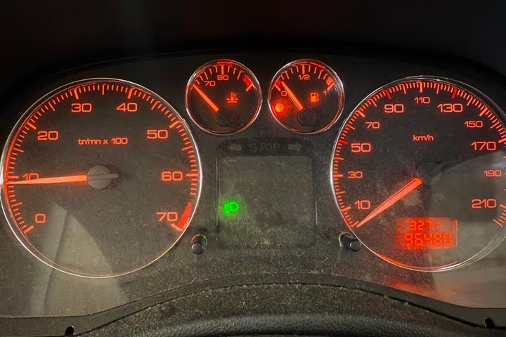 Blå Peugeot 307 fra 2006
