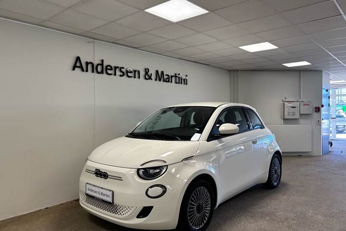 Gul Fiat 500e fra 2023