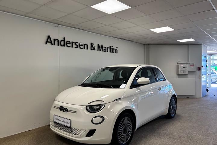 Gul Fiat 500e fra 2023