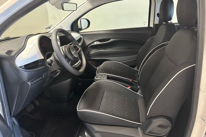 Gul Fiat 500e fra 2023