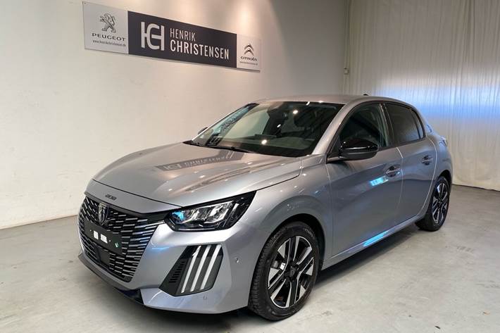 Grå Peugeot 208 fra 2024