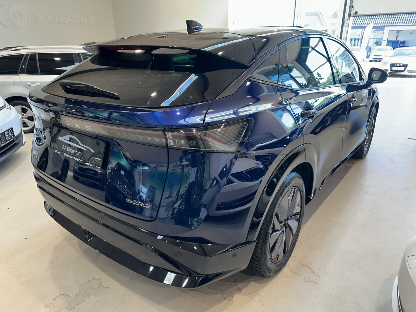 Blå Nissan Ariya fra 2024
