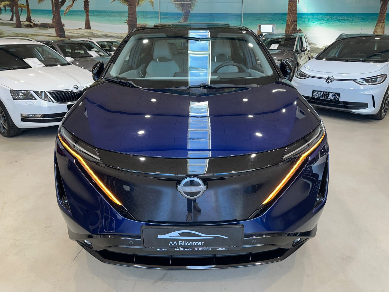 Blå Nissan Ariya fra 2024
