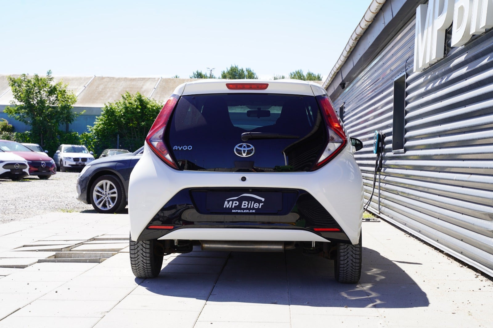 Hvid Toyota Aygo fra 2019