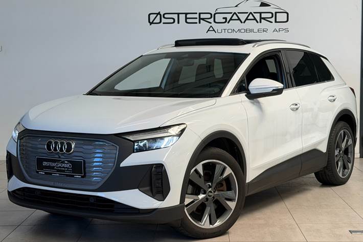 Hvid Audi Q4 e-tron fra 2023