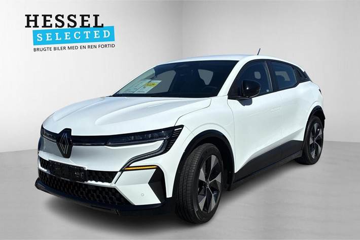 Hvid Renault Megane E-Tech fra 2023 set udefra