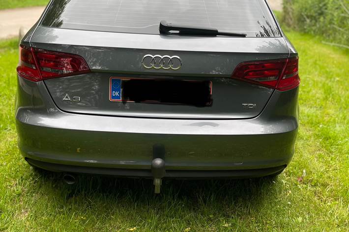 Grå Audi A3 Sportback fra 2014