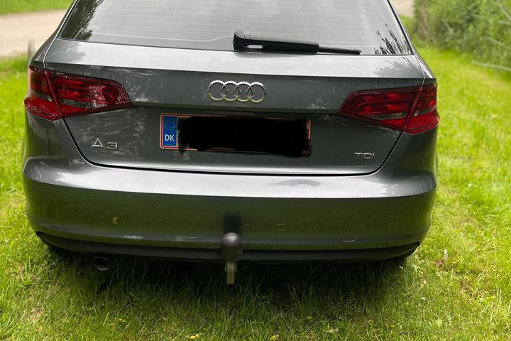 Grå Audi A3 Sportback fra 2014