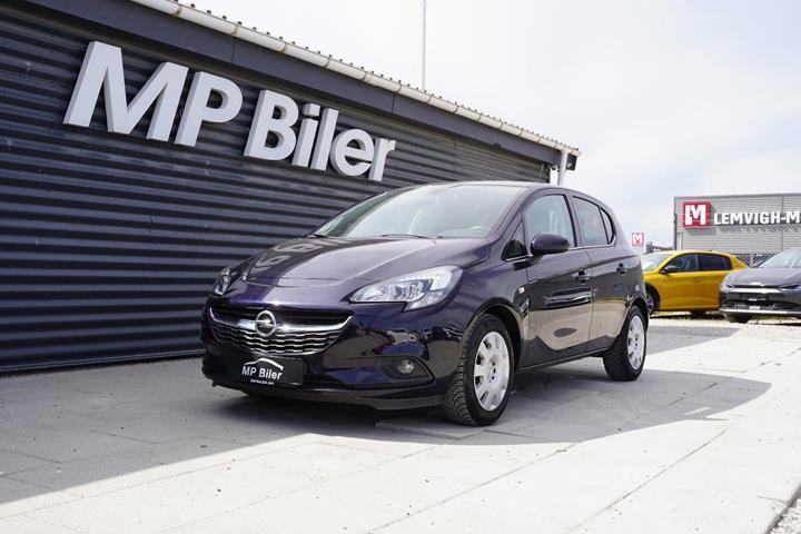 Sort Opel Corsa fra 2019 set udefra
