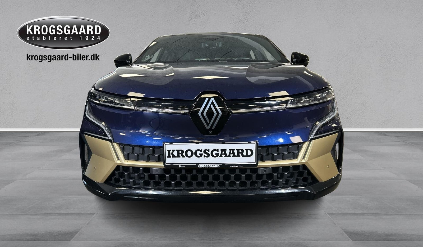 Blå Renault Megane E-Tech fra 2023
