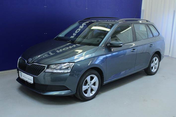 Grå Skoda Fabia fra 2019