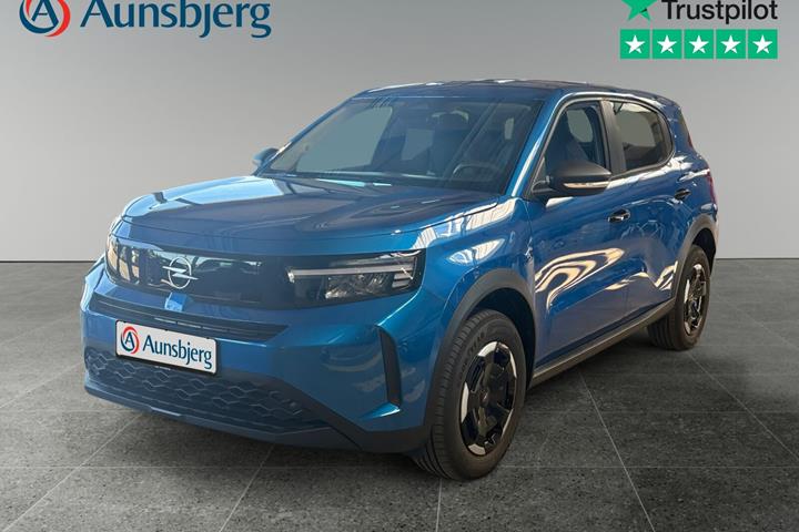 Blå Opel Frontera fra 2025 set udefra