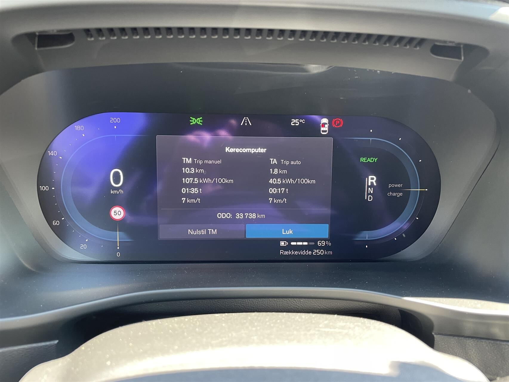 Grøn Volvo C40 fra 2023