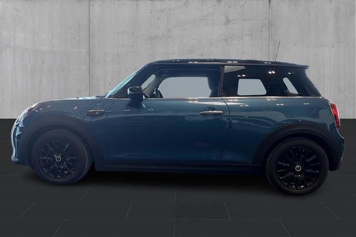 Blå Mini Cooper SE fra 2022